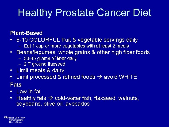Healthy Prostate Cancer Diet Plant-Based • 8 -10 COLORFUL fruit & vegetable servings daily