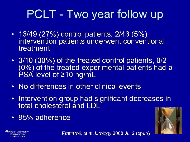 PCLT - Two year follow up • 13/49 (27%) control patients, 2/43 (5%) intervention