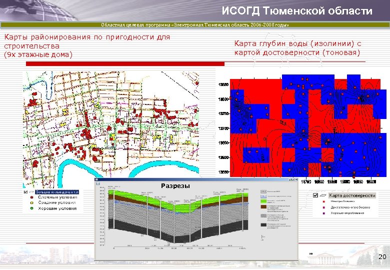 ИСОГД Тюменской области Областная целевая программа «Электронная Тюменская область 2006 -2008 годы» Карты районирования