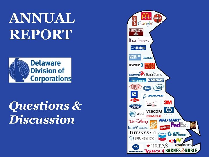 ANNUAL REPORT Questions & Discussion 