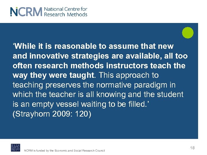 ‘While it is reasonable to assume that new and innovative strategies are available, all