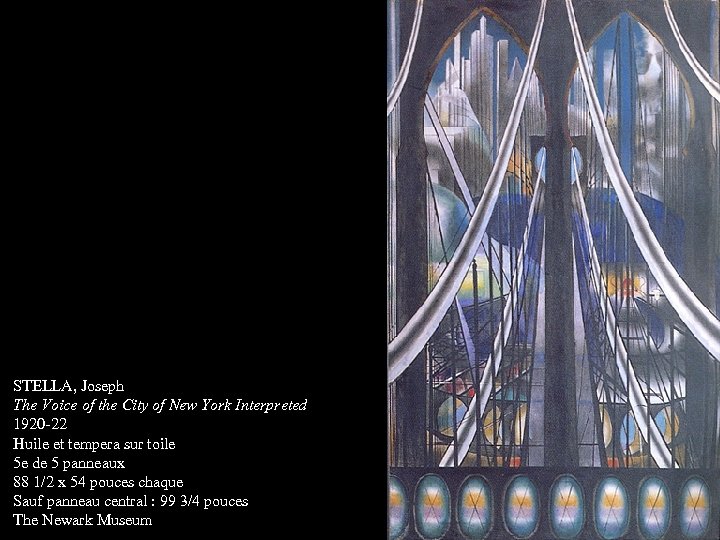 STELLA, Joseph The Voice of the City of New York Interpreted 1920 -22 Huile
