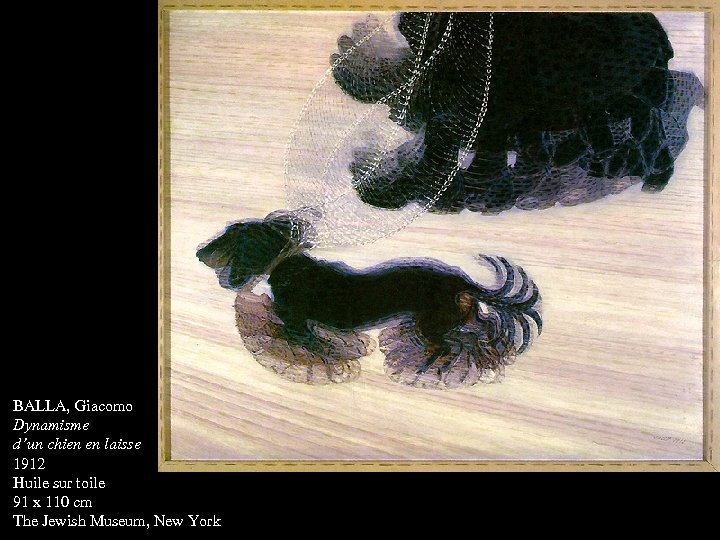 BALLA, Giacomo Dynamisme d’un chien en laisse 1912 Huile sur toile 91 x 110
