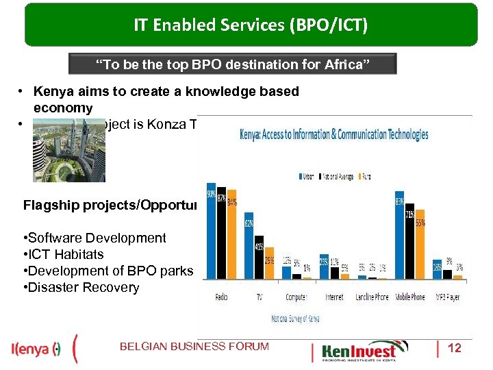 IT Enabled Services (BPO/ICT) “To be the top BPO destination for Africa” • Kenya