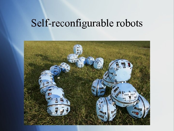 Self-reconfigurable robots 