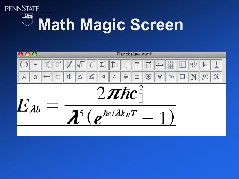 Math Magic Screen 