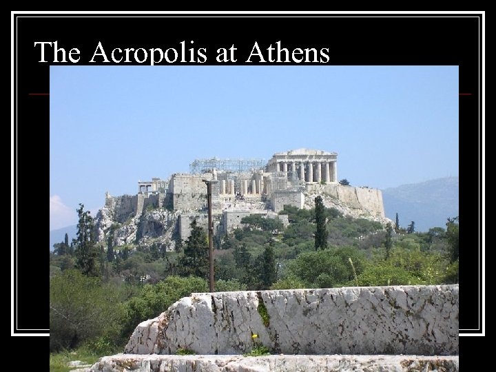 The Acropolis at Athens 