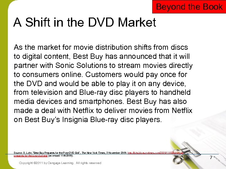 Beyond the Book A Shift in the DVD Market As the market for movie