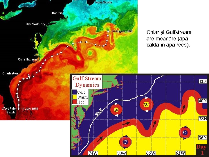 Chiar şi Gulfstream are meandre (apă caldă în apă rece). 