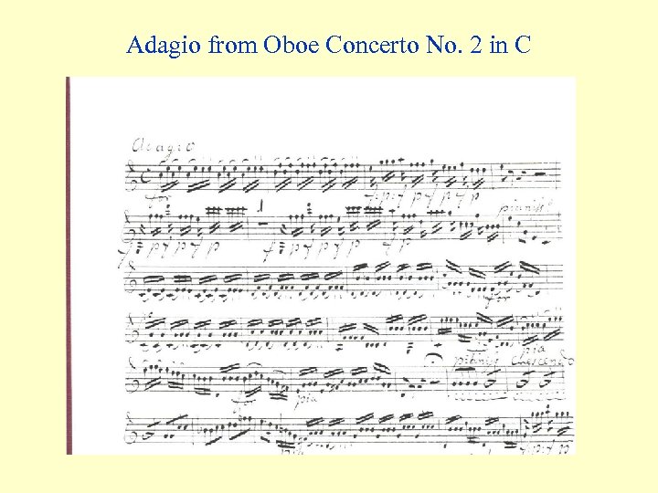 Adagio from Oboe Concerto No. 2 in C 