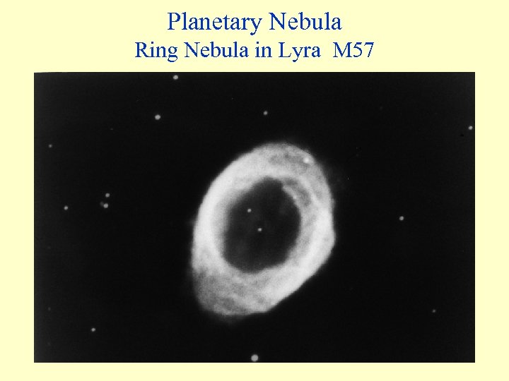 Planetary Nebula Ring Nebula in Lyra M 57 