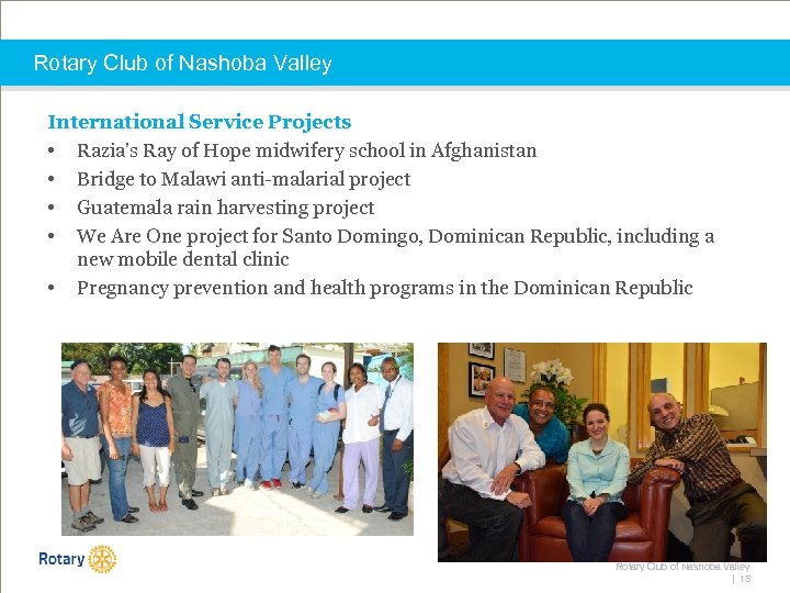 Rotary Club of Nashoba Valley International Service Projects • Razia’s Ray of Hope midwifery