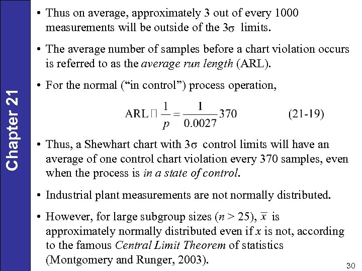  • Thus on average, approximately 3 out of every 1000 measurements will be