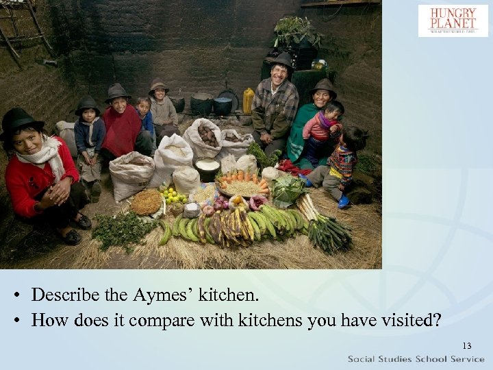  • Describe the Aymes’ kitchen. • How does it compare with kitchens you