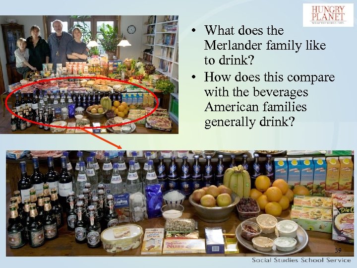  • What does the Merlander family like to drink? • How does this