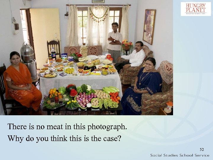 There is no meat in this photograph. Why do you think this is the