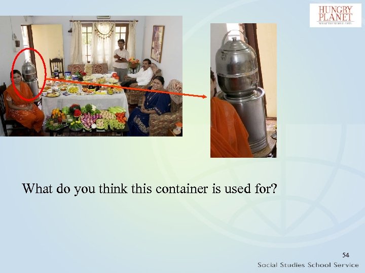 What do you think this container is used for? 54 