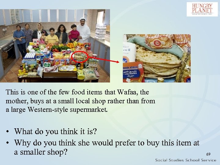 This is one of the few food items that Wafaa, the mother, buys at