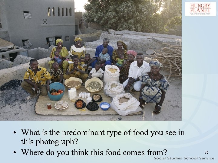  • What is the predominant type of food you see in this photograph?