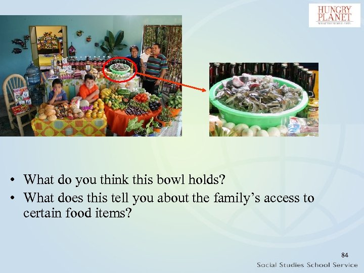  • What do you think this bowl holds? • What does this tell