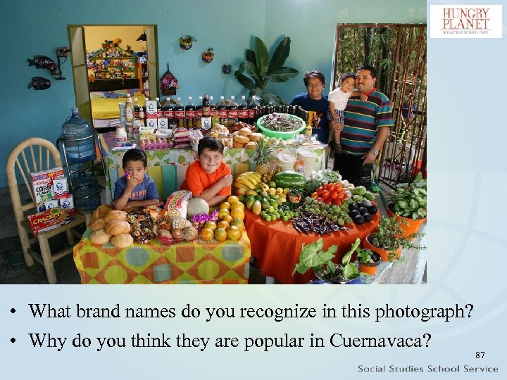  • What brand names do you recognize in this photograph? • Why do