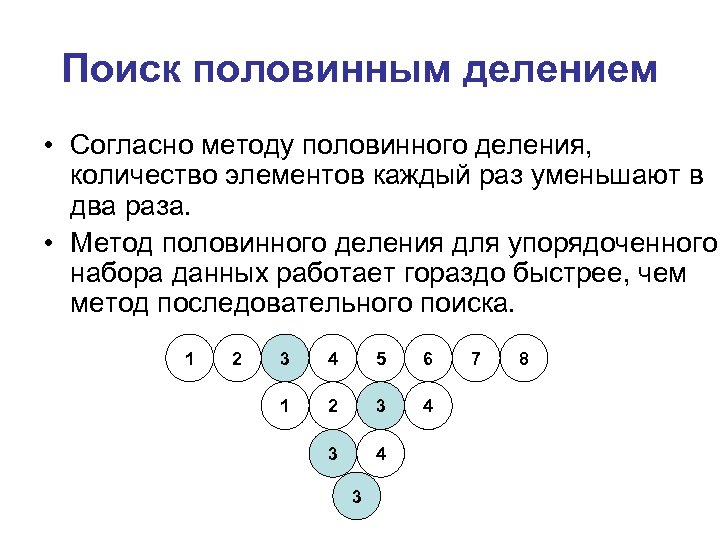 Половинное деление