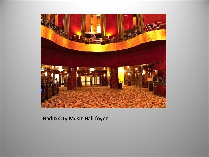 Radio City Music Hall foyer 