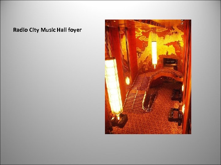 Radio City Music Hall foyer 