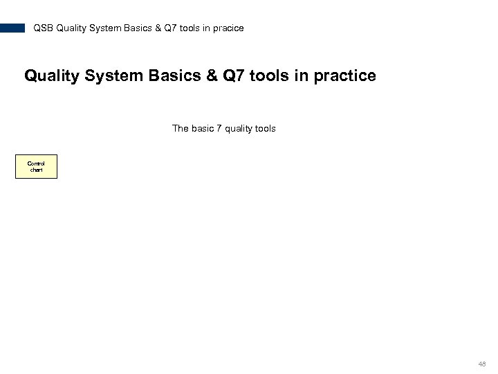 QSB Quality System Basics & Q 7 tools in pracice Quality System Basics &