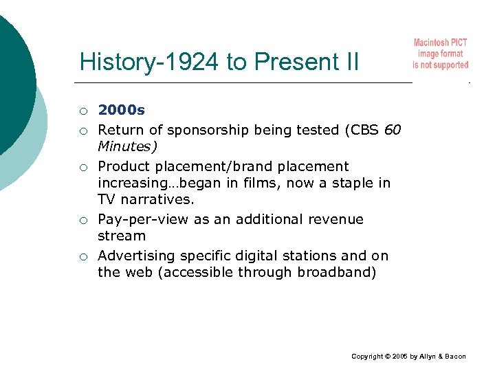 History-1924 to Present II ¡ ¡ ¡ 2000 s Return of sponsorship being tested