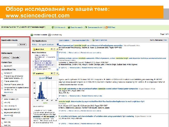 Обзор исследований по вашей теме: www. sciencedirect. com 22 
