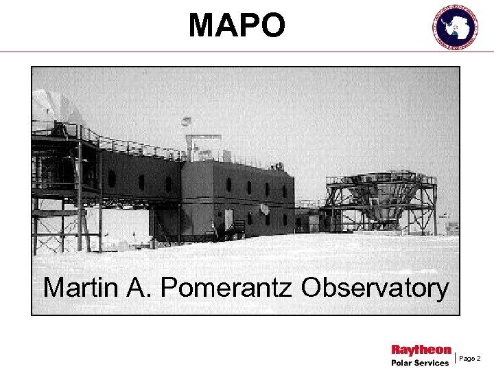 MAPO Martin A. Pomerantz Observatory Page 2 