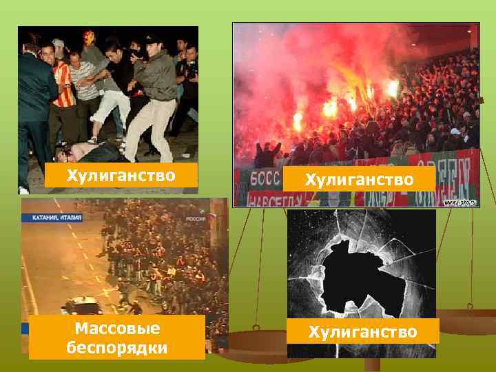 Хулиганство Массовые беспорядки Хулиганство 