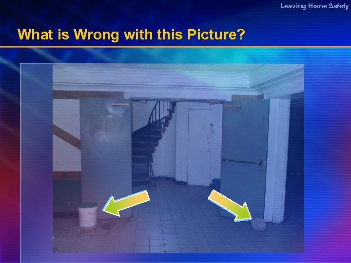 Leaving Home Safety What is Wrong with this Picture? 