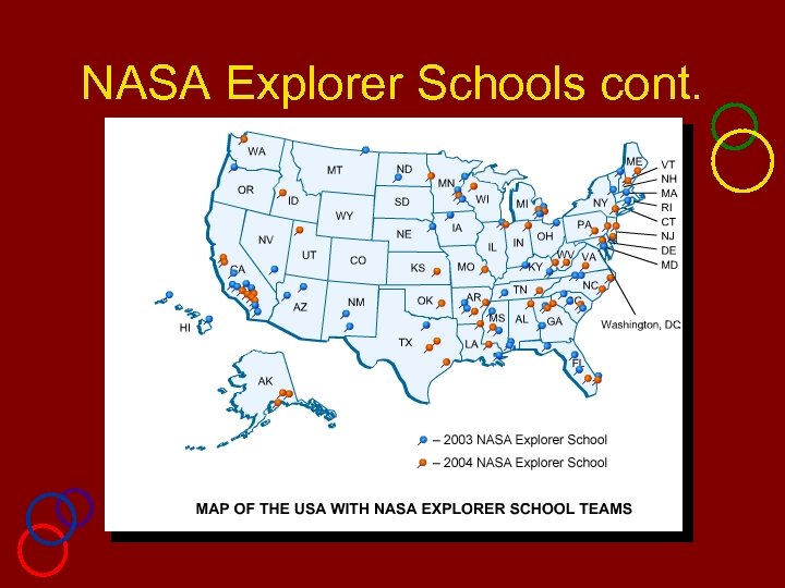 NASA Explorer Schools cont. 