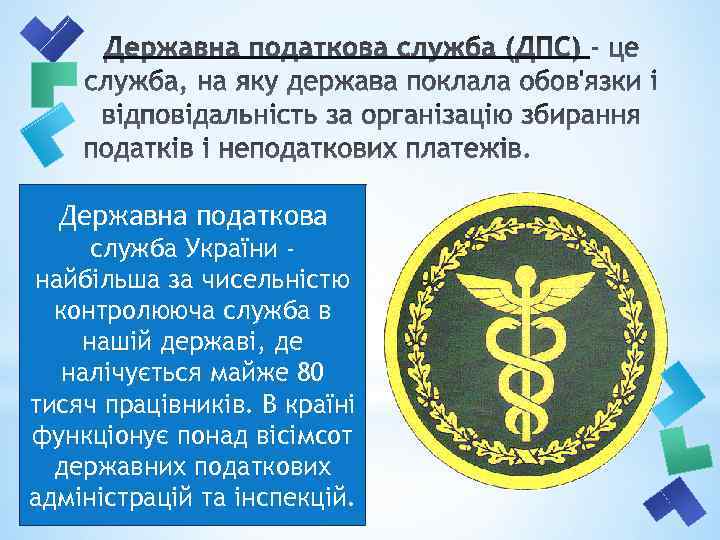 Державна податкова служба України найбільша за чисельністю контролююча служба в нашій державі, де налічується