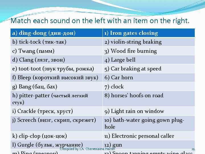 Lecture 3 The Nature of Meaning Compiled by