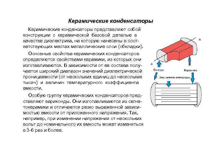 Конденсатор представляет собой