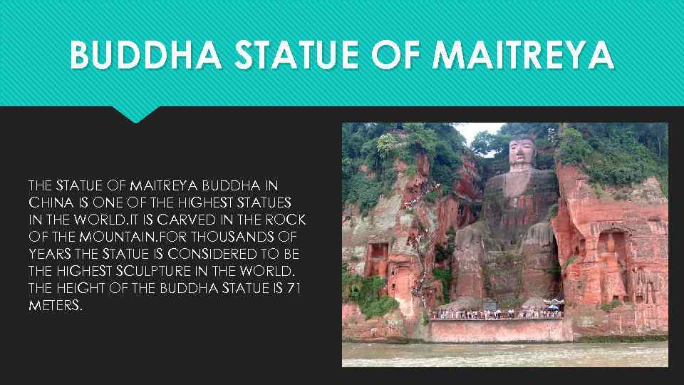 BUDDHA STATUE OF MAITREYA THE STATUE OF MAITREYA BUDDHA IN CHINA IS ONE OF