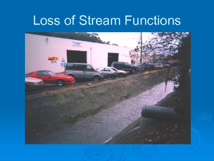 Loss of Stream Functions 