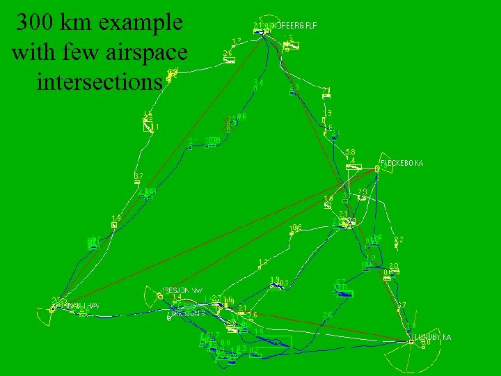 300 km example with few airspace intersections 