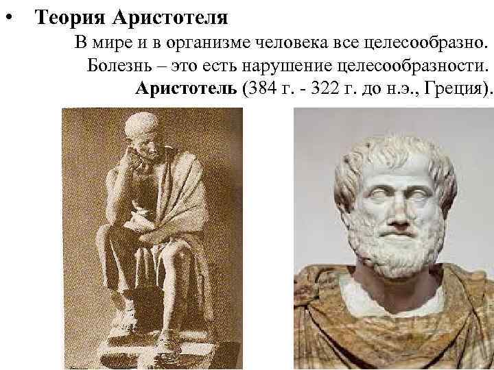 Теория аристотеля