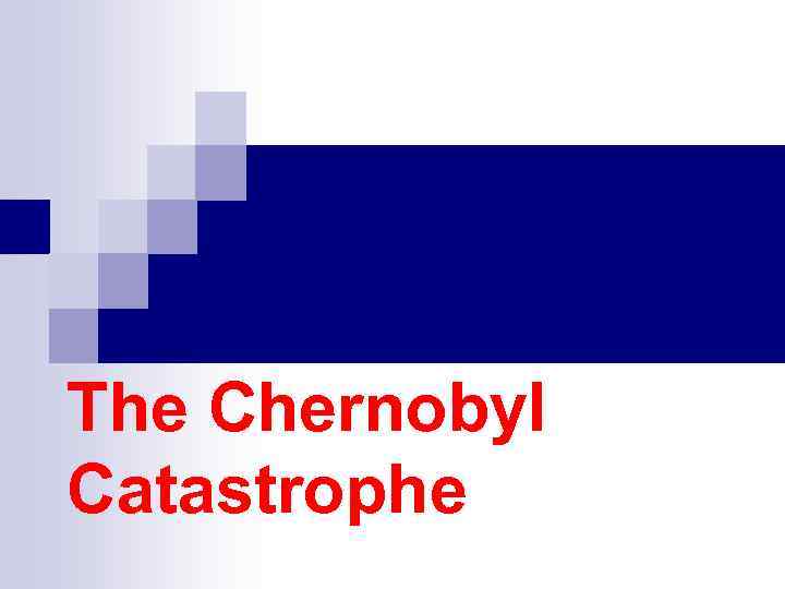 The Chernobyl Catastrophe 