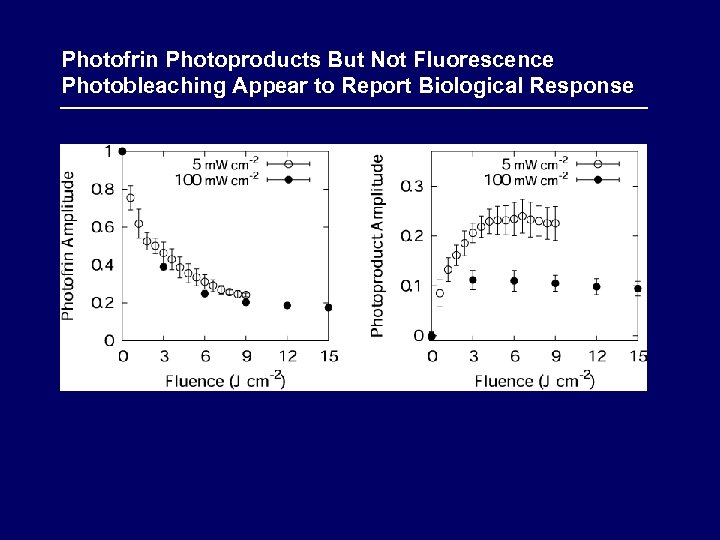 Photofrin Photoproducts But Not Fluorescence Photobleaching Appear to Report Biological Response 