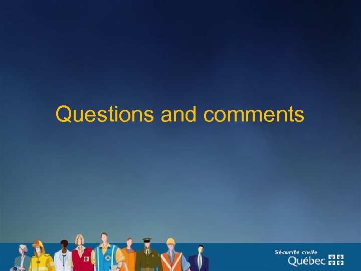 Questions and comments 