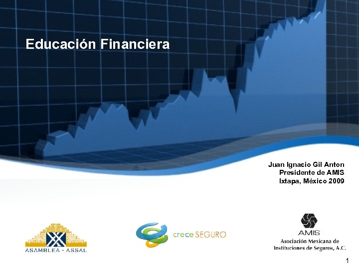 Educación Financiera Juan Ignacio Gil Anton Presidente de AMIS Ixtapa, México 2009 1 