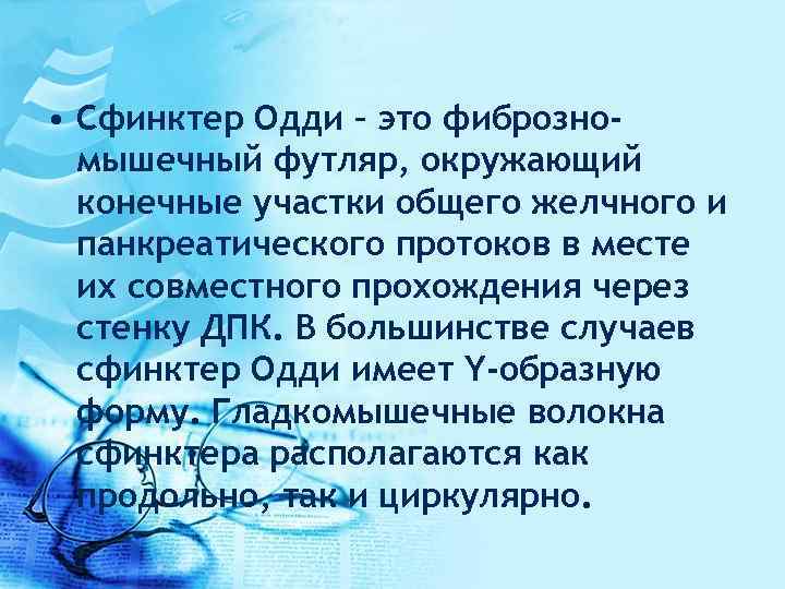 Где находится сфинктер одди у человека фото