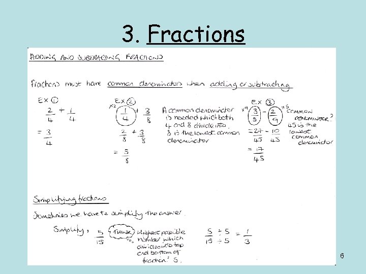 3. Fractions 6 