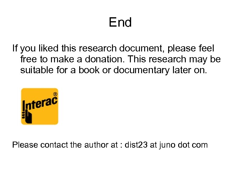 End If you liked this research document, please feel free to make a donation.