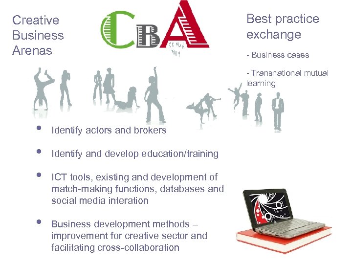 Creative Business Arenas Best practice exchange - Business cases - Transnational mutual learning •